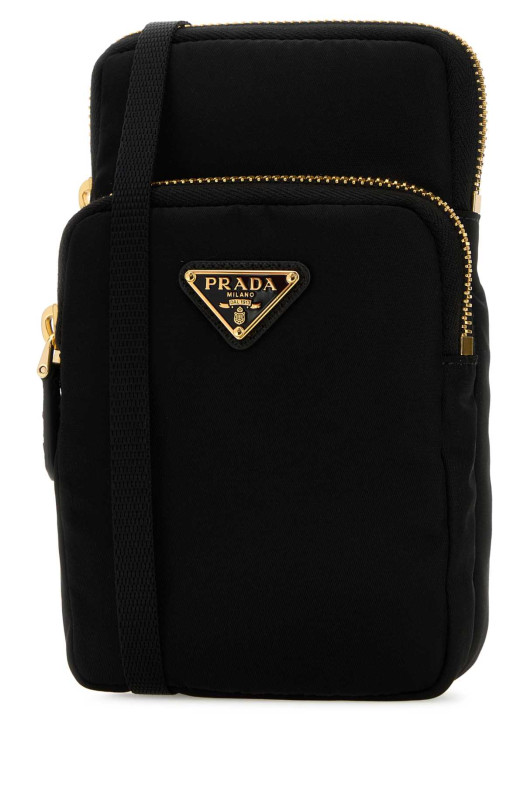 Black fabric phone holder Black PRADA (1ZT0722DMI)