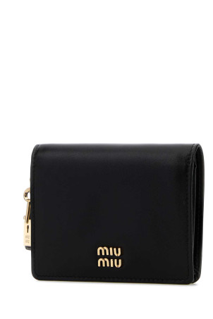 Black leather wallet Black MIU MIU (5MV2042IGA)