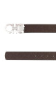 Brown leather reversible belt SALVATORE FERRAGAMO (675542741409)