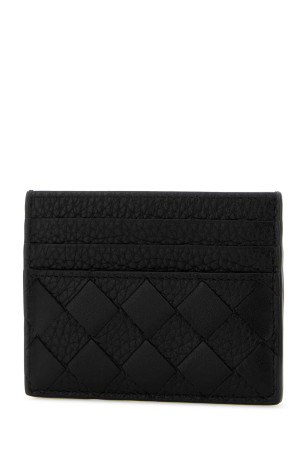 Black leather card holder Black BOTTEGA VENETA (795612V63U2)