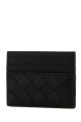Black leather card holder Black BOTTEGA VENETA (795612V63U2)