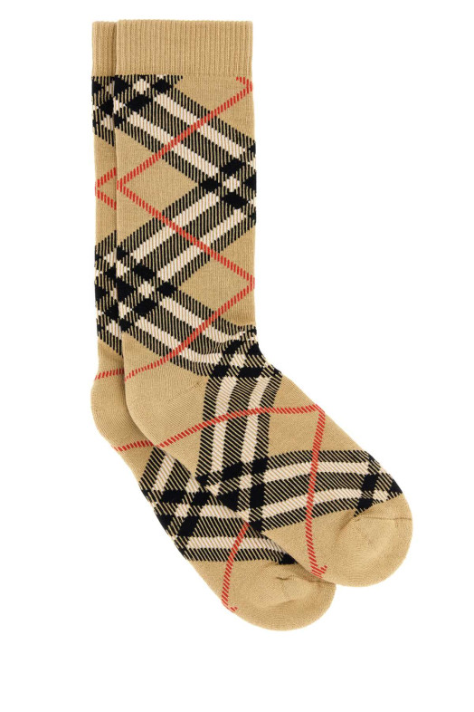 Вишиті шкарпетки з еластичної бавовняної суміші BURBERRY (8119722)
