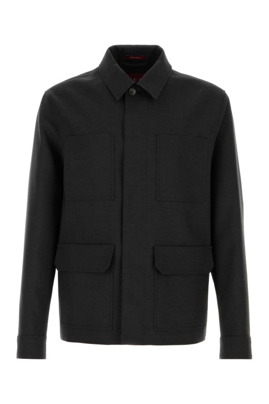 Charcoal wool jacket GUCCI (853006ZAS68)