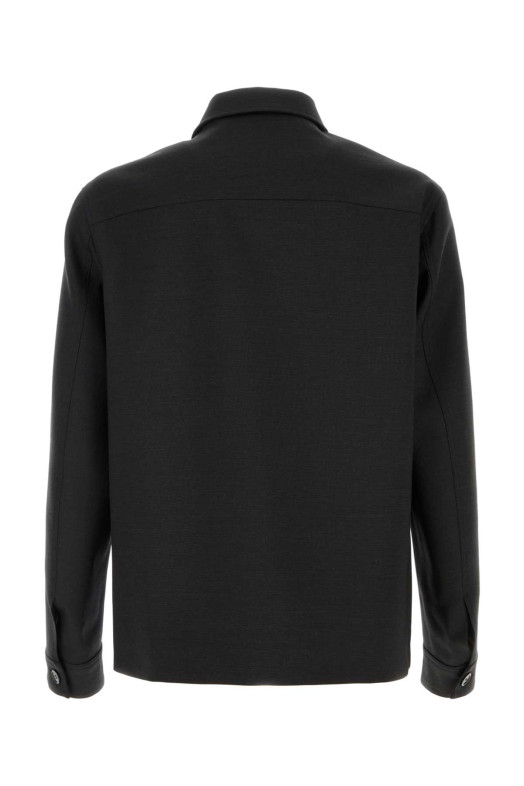 Charcoal wool jacket GUCCI (853006ZAS68)