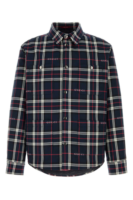 Embroidered cotton shirt GUCCI (853013ZAUAC)