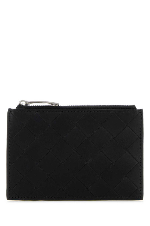 Black leather card holder BOTTEGA VENETA (853518VCPQ3)