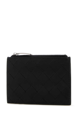 Black leather card holder BOTTEGA VENETA (853518VCPQ3)