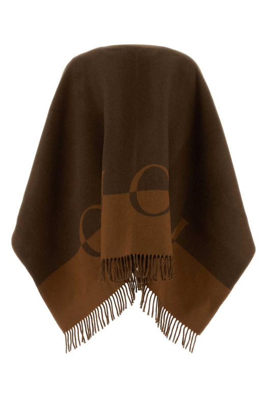 Brown wool blend cape GUCCI (8537503GB02)