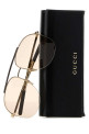 Золоті металеві сонцезахисні окуляри GUCCI (861000I3330)