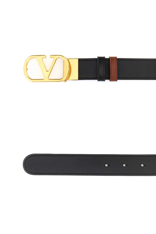 Black reversible leather belt VALENTINO GARAVANI (8Y2T0SQ3IYR)