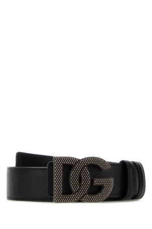 Black leather reversible belt DOLCE & GABBANA (BC4943AG651)