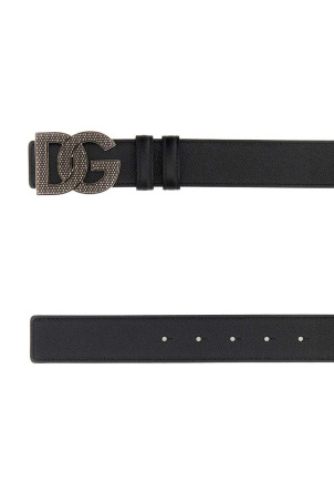 Black leather reversible belt DOLCE & GABBANA (BC4943AG651)