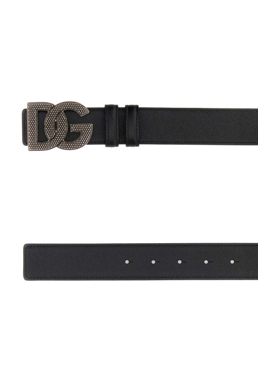 Black leather reversible belt DOLCE & GABBANA (BC4943AG651)