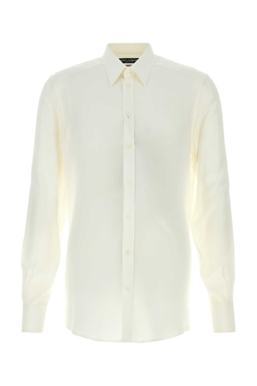 White crepe shirt DOLCE & GABBANA (G5ML1TFU1UQ)