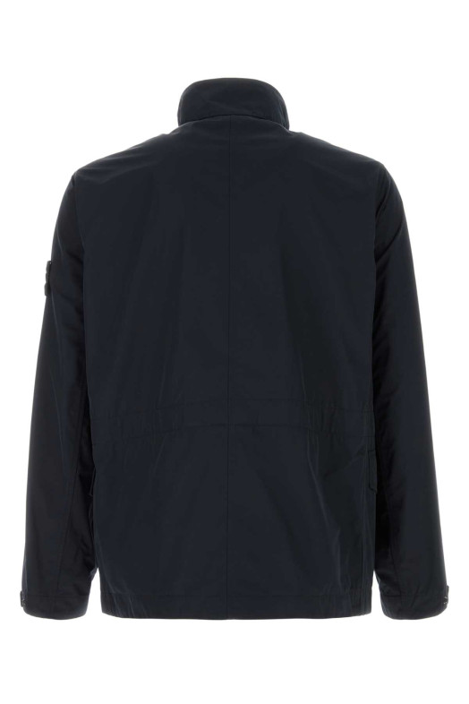 Midnight blue polyester jacket Black STONE ISLAND (L1S154100034S0026)