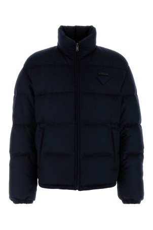Navy blue cashmere down jacket Blue PRADA (SGC921SOOO17XT)