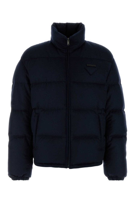 Navy blue cashmere down jacket Blue PRADA (SGC921SOOO17XT)