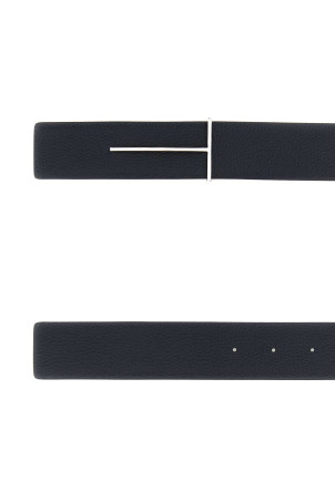 Midnight blue leather reversible belt TOM FORD (TB331LCL236S)