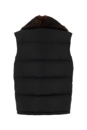 Black Re-Nylon sleeveless down jacket Black PRADA (29P303SOOO17PM)
