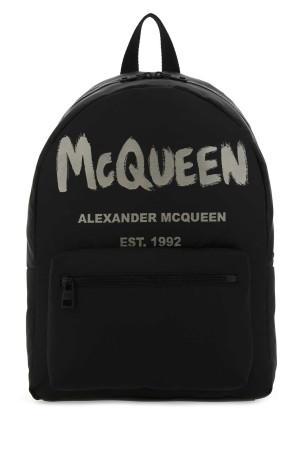 Black canvas Metropolitan backpack ALEXANDER MCQUEEN (6464571AABW)