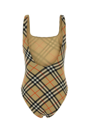 Printed stretch nylon swimsuit BURBERRY (8120073)