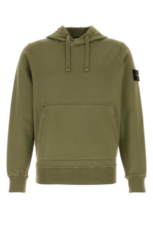 Army green cotton sweatshirt STONE ISLAND (L1S156100062S0051)