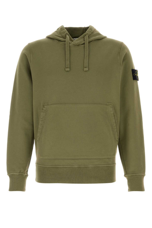 Army green cotton sweatshirt STONE ISLAND (L1S156100062S0051)
