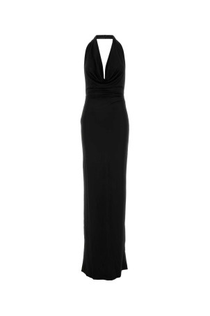 Black jersey long dress DSQUARED (S75CV0982D20110)