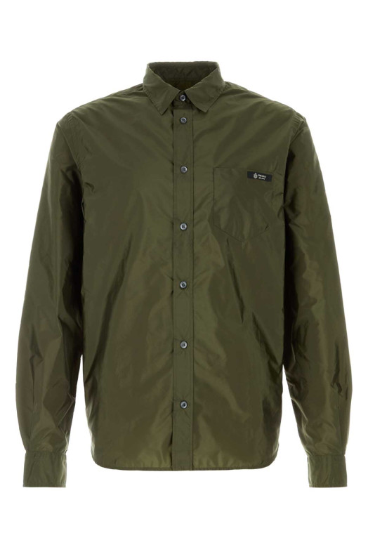 Army green Re-Nylon shirt PRADA (SC834SOOO1WQ9)