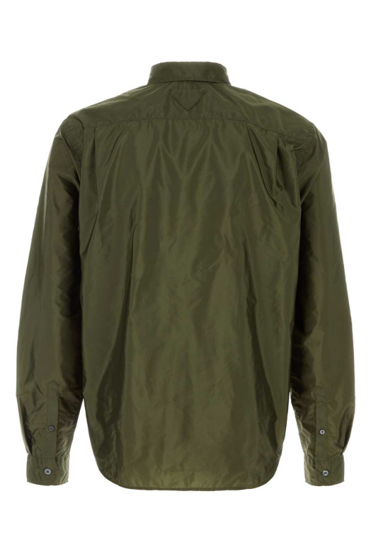 Army green Re-Nylon shirt PRADA (SC834SOOO1WQ9)