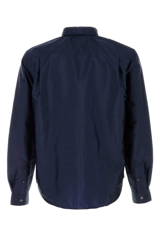 Темно-синяя рубашка Re-Nylon PRADA (SC834SOOO1WQ9)