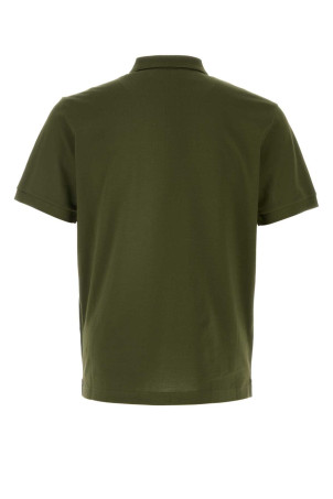 Olive green piquet polo shirt PRADA (UJN444SWM31867)