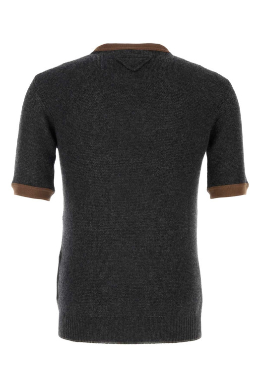Charcoal cashmere sweater PRADA (UMF193SOOO18W4)