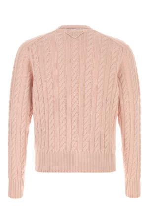 Pink wool blend sweater PRADA (UMF267SOOO1881)