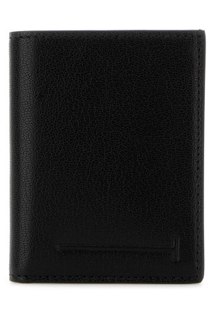 Black leather wallet TOM FORD (YH417LGO033S)