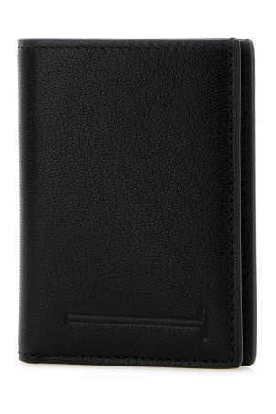 Black leather wallet TOM FORD (YH417LGO033S)