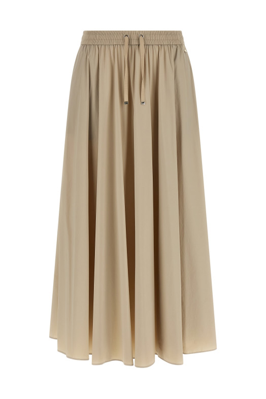 Flared skirt Beige