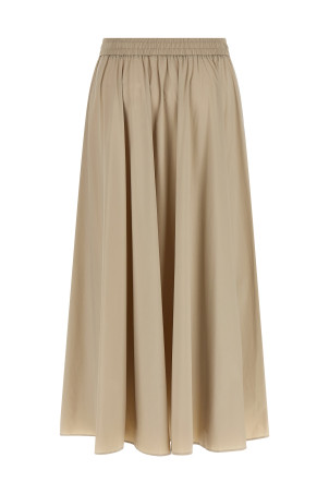 Flared skirt Beige
