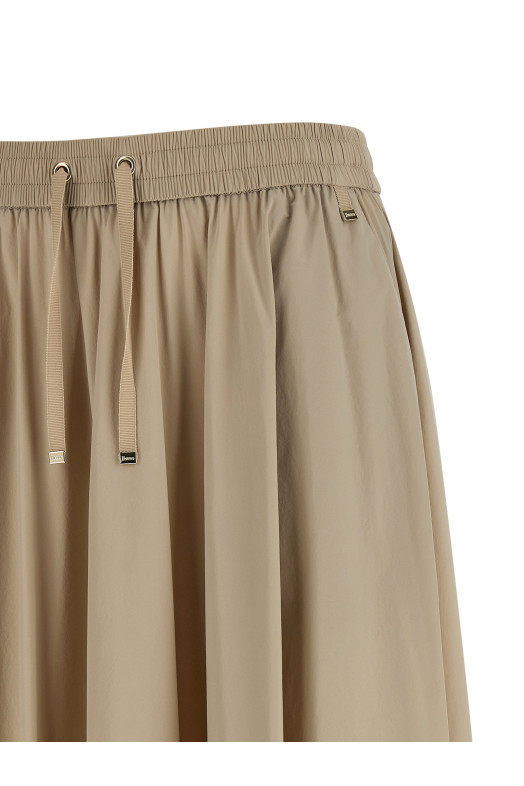 Flared skirt Beige