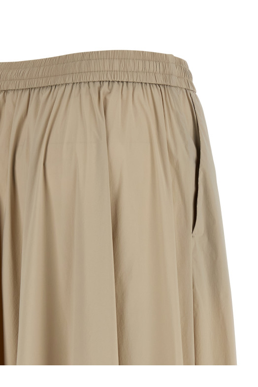 Flared skirt Beige