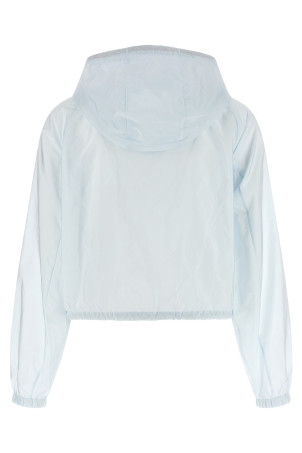 Re-Nylon Feather crop jacket BLUE