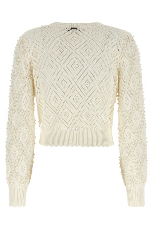 Перлинний кардиган Білий TWIN SET 261TP320300059