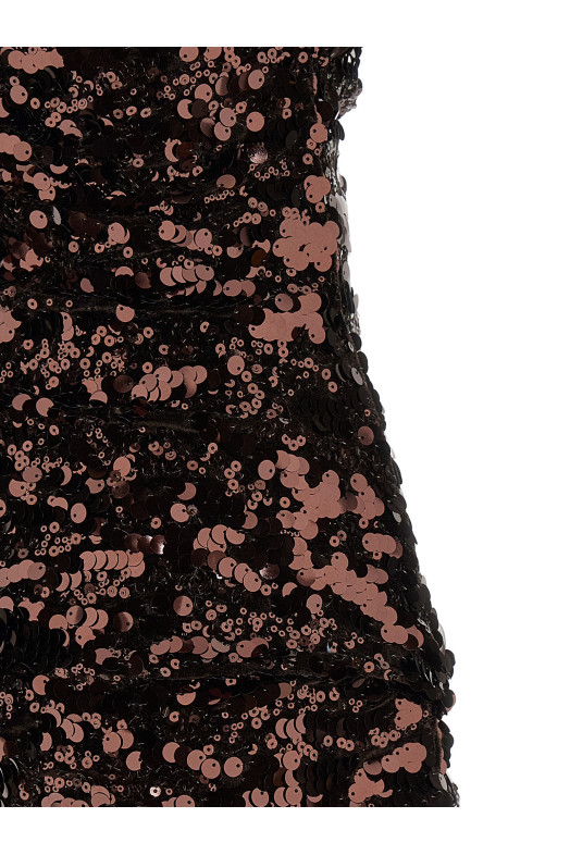 'Brown Sequins Mini' dress Brown