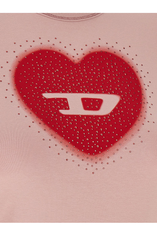 'T-Uncuties-Long-S5' T-shirt Pink