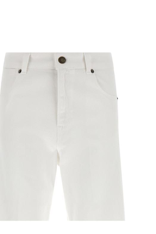 Flared leg jeans White