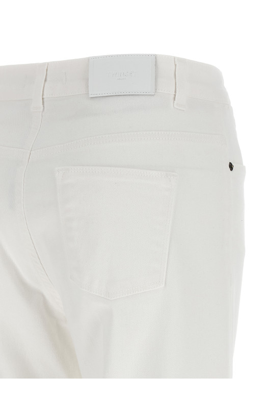Flared leg jeans White