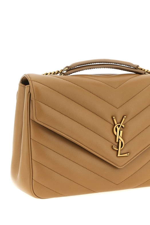 Большая сумка через плечо «Loulou» Бежевая 803541AAEAX2357