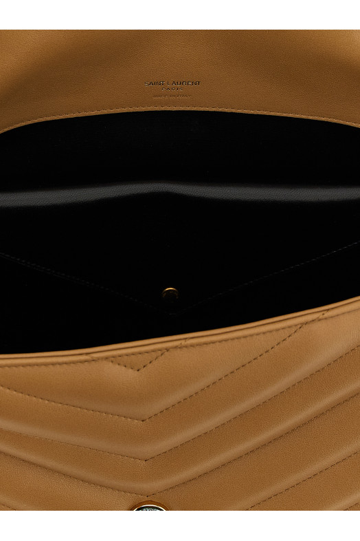 Большая сумка через плечо «Loulou» Бежевая 803541AAEAX2357