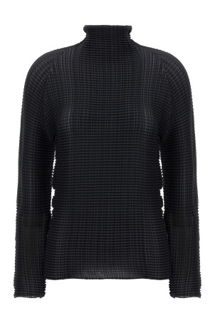 'Wooly Pleats' blouse Black