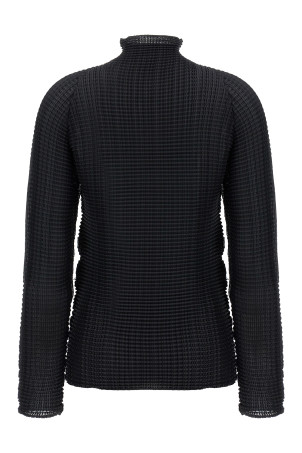 'Wooly Pleats' blouse Black